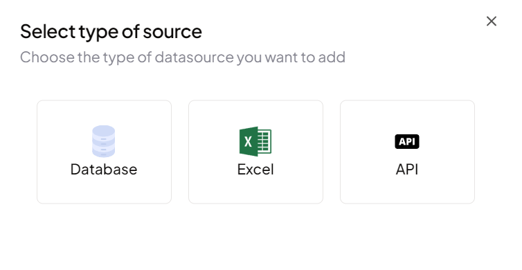 Datasource selection